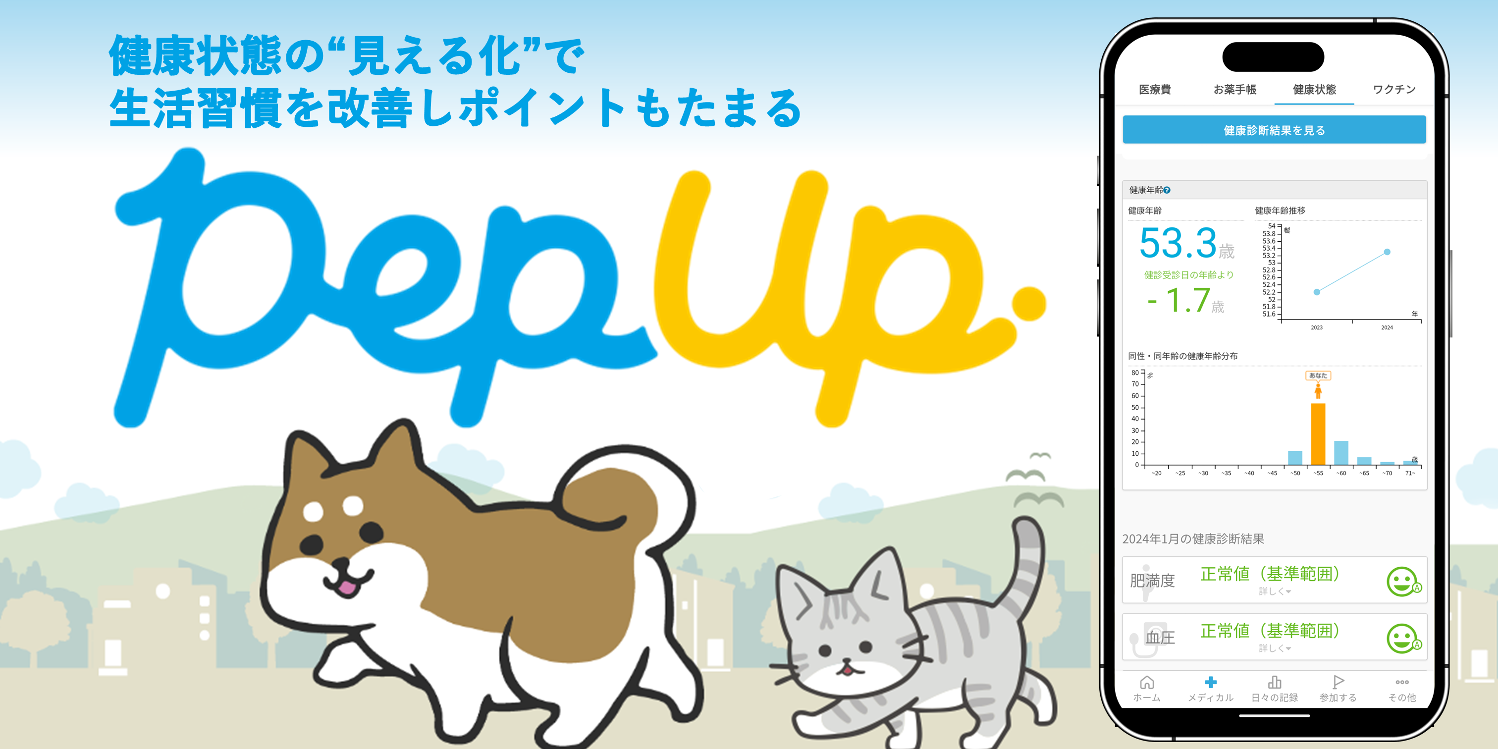 Pep Upで健康づくり
